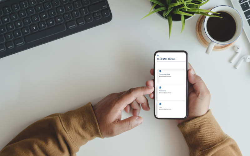Illustratie van een interactieve demo met een user experience interface